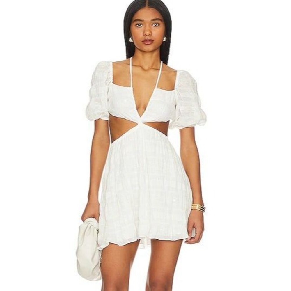 Revolve Benita Mini Dress in White Tularosa XL